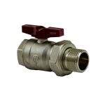 Кран шаровой с полусгоном (американка) Miraya d25 "бабочка"