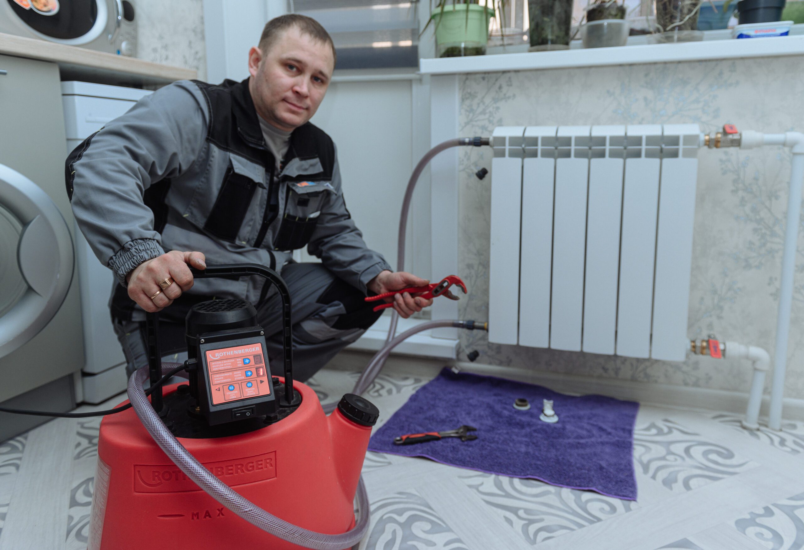 Аппаратная промывка радиатора