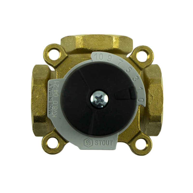 Клапан смесительный трехходовой STOUT ВР 1" KVs8 SVM-0003-012501