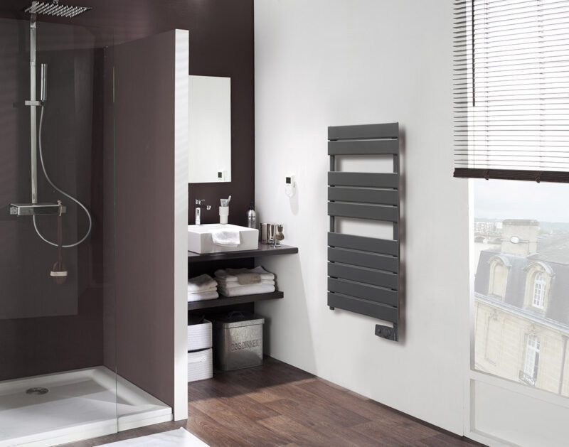 Полотенцесушитель электрический Atlantic Adelis White 500W 55,6х98,4х11,5 Черный антрацит