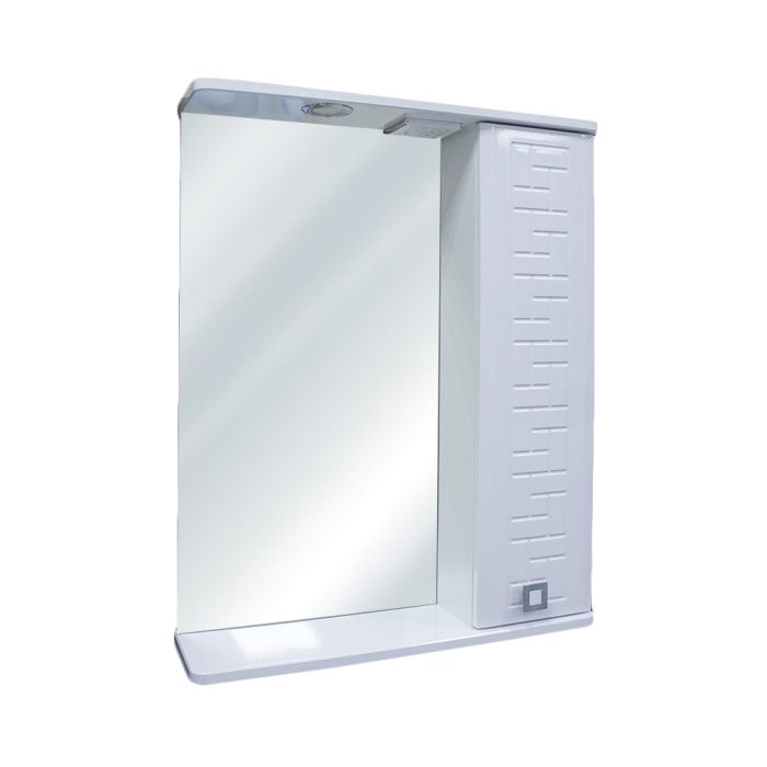 Шкаф зеркальный RUNO Авила-60 Белый