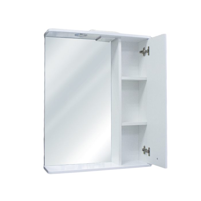 Шкаф зеркальный RUNO Авила-60 Белый