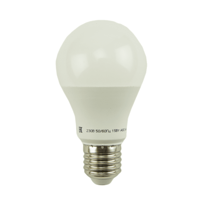 Лампа светодиодная А60 E27 15W 2700K