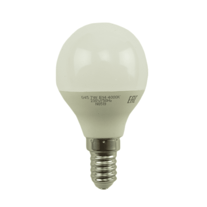 Лампа светодиодная G45 E14 7W 4000K
