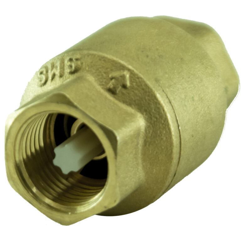 Клапан обратный 1/2" с пластиковым штоком