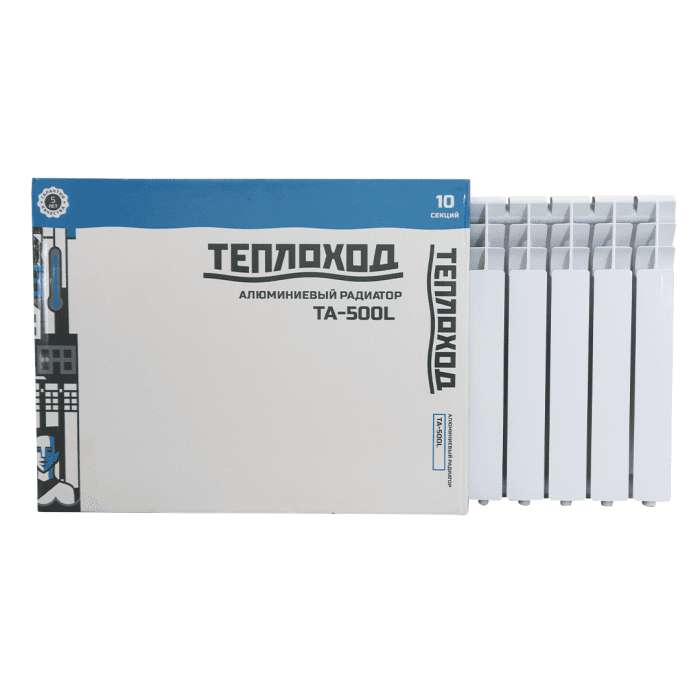 Радиатор алюминиевый ТЕПЛОХОД LIGHT TA-500L, 500/78, 10 секций