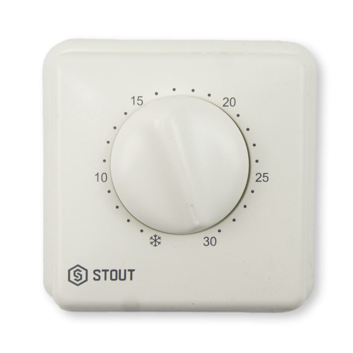 Термостат комнатный проводной TI-N с переключателем зима-лето и светодиодом STOUT STE-0001-000001