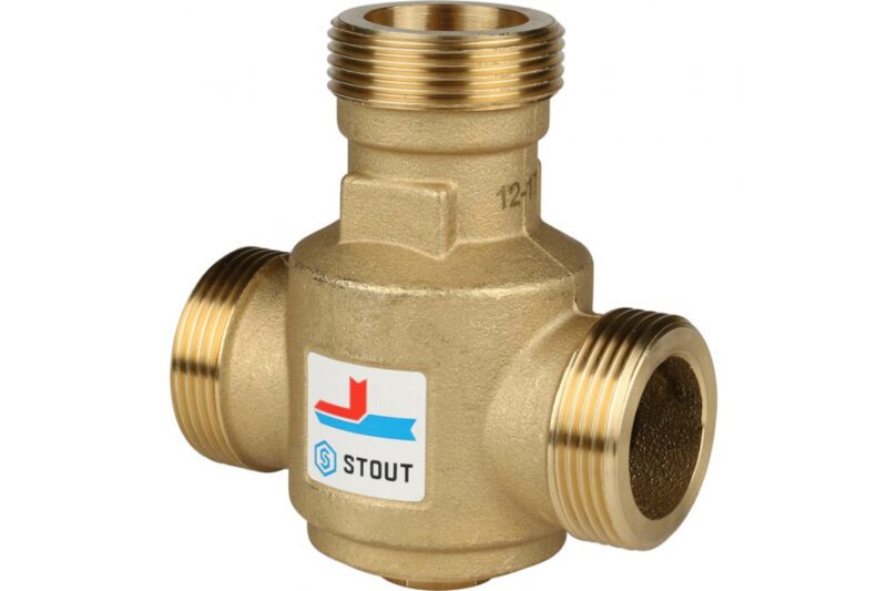 Клапан смесительный термостатический STOUT НР 1-1/4"  KVs9 60°С SVM-0030-325506