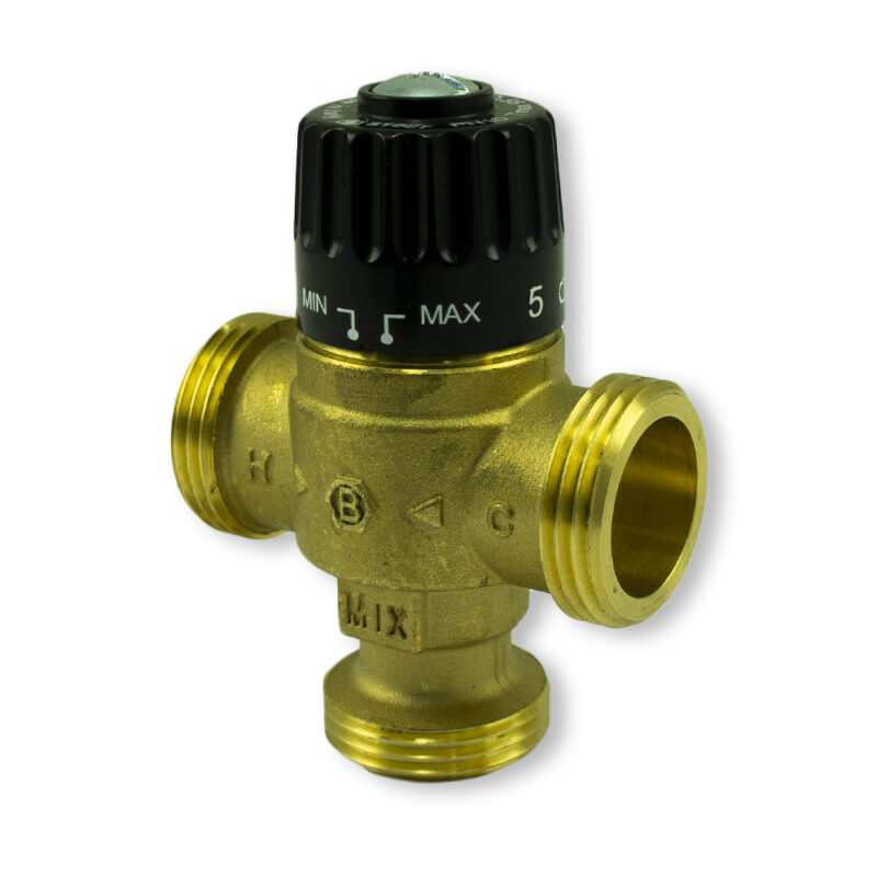 Клапан смесительный термостатический для систем отопления и ГВС STOUT НР 1" KVs2,3 35-60°С SVM-0125-236525 