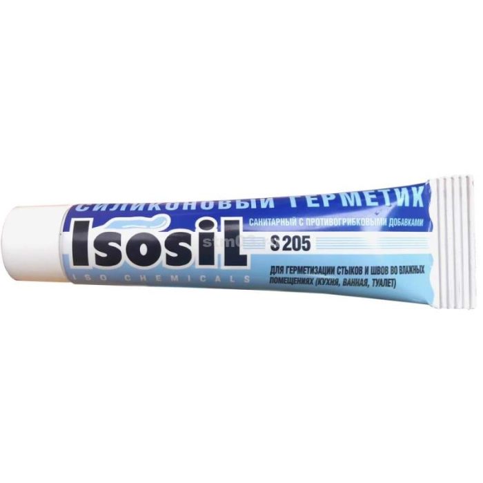 Герметик Isosil S205 силиконовый санитарный 40мл прозрачный