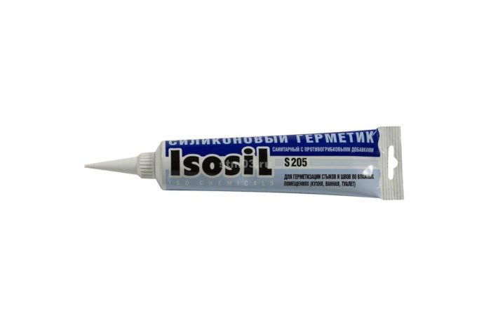 Герметик Isosil S205 силиконовый санитарный 115мл прозрачный