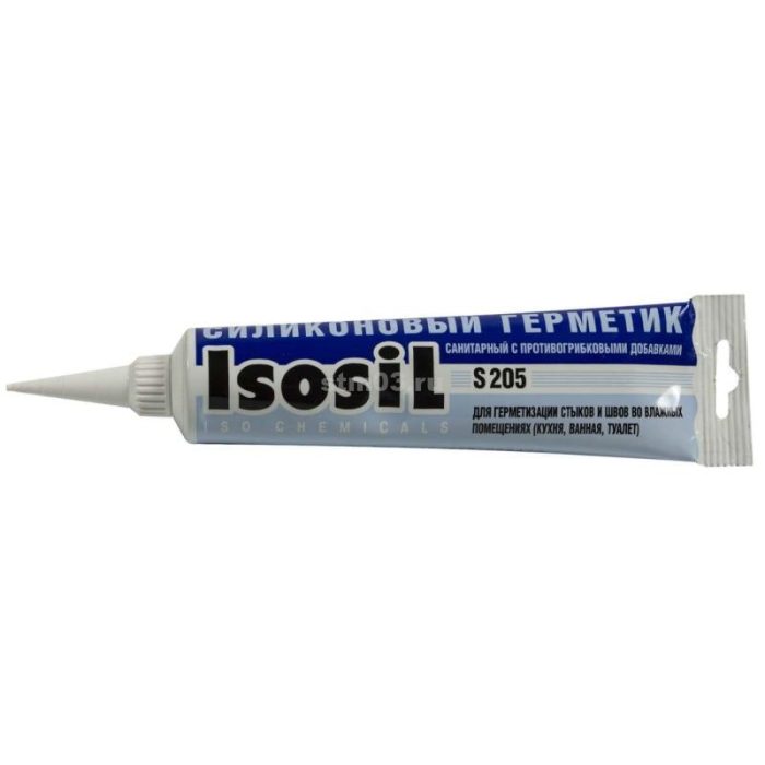 Герметик Isosil S205 силиконовый санитарный 115мл прозрачный