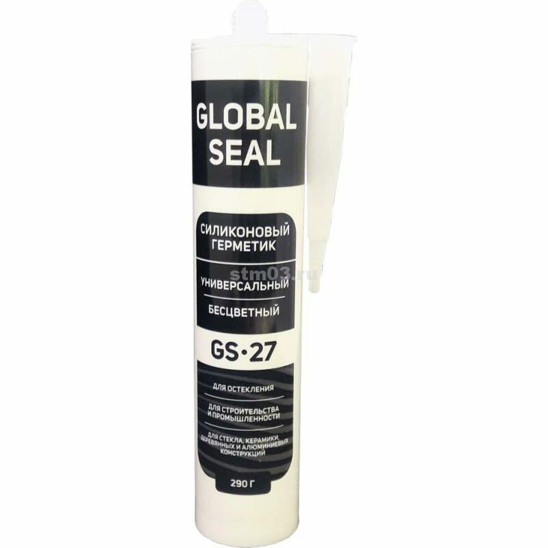 Герметик GlobalSeal GS27 силиконовый универсальный 290гр прозрачный