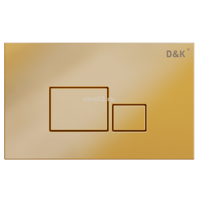 Кнопка управления для инсталляции D&K Quadro DB1519003 Золото матовое