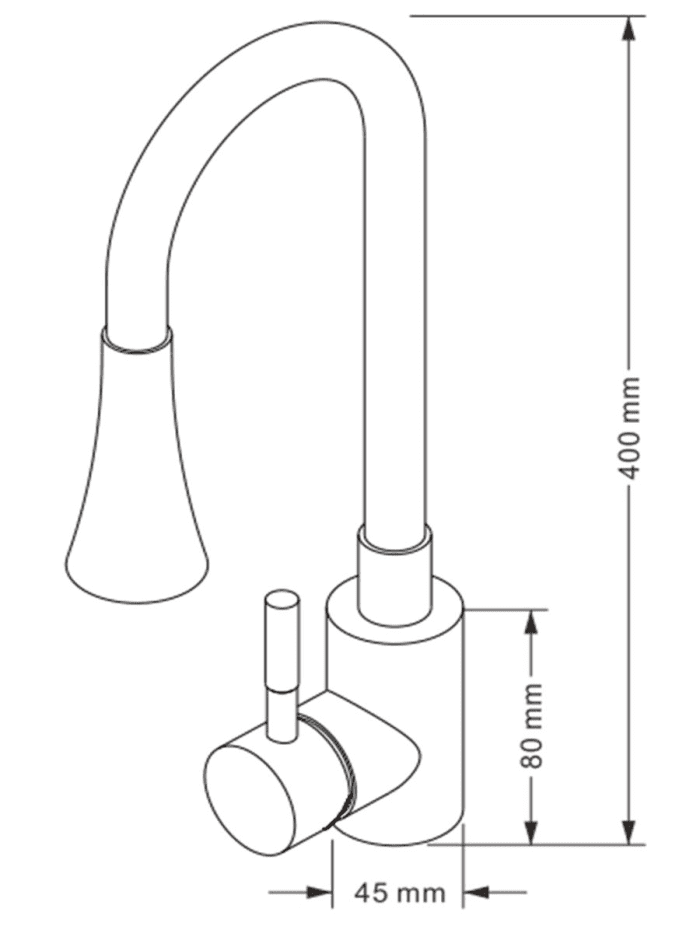 Смеситель для кухни OSGARD GRON HORN 84393 Белый