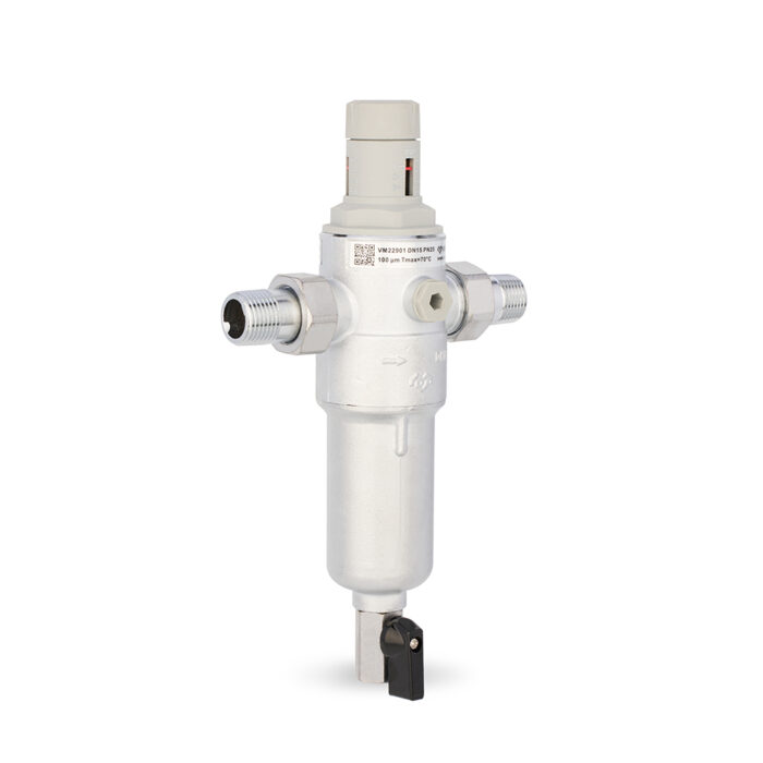 Фильтр комбинированный промывной Varmega 1/2" НР с редуктором давления VM22901