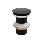 Донный клапан 1-1/4" автоматический Чёрный