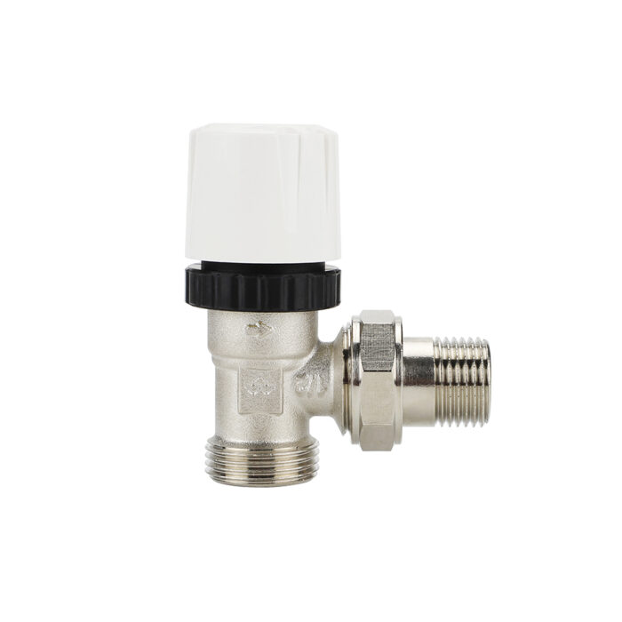Клапан термостатический Varmega 1/2"x3/4"EK НР, VM10402, угловой (без преднастройки)