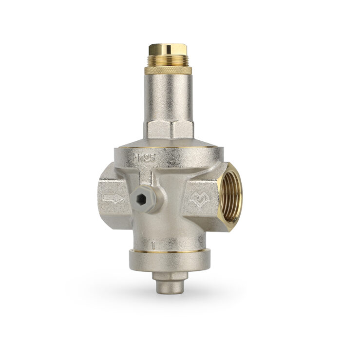 Регулятор давления Varmega 1", мембранный, с присоединением к манометру VM12803