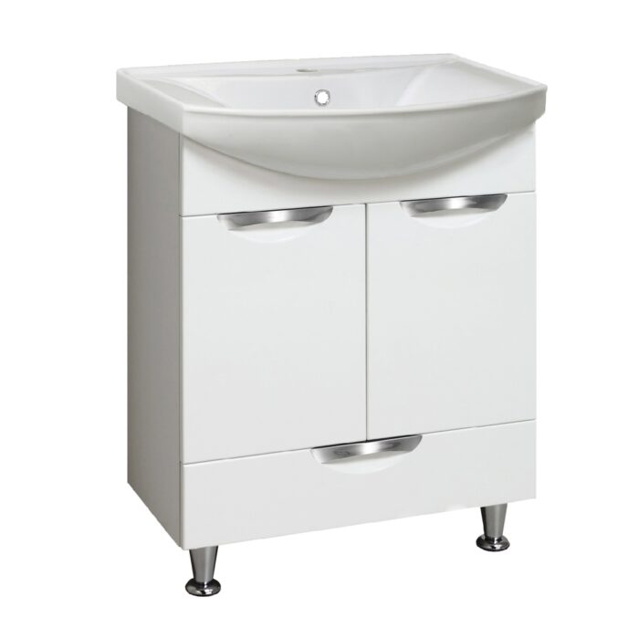 Тумба с умывальником RUNO Барселона-65 Белая