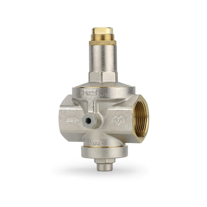 Регулятор давления Varmega 1-1/4", мембранный, с присоединением к манометру VM12804