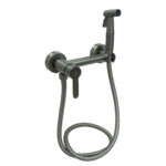 Смеситель с гигиеническим душем ТЕПЛОХОД 202454 Графит