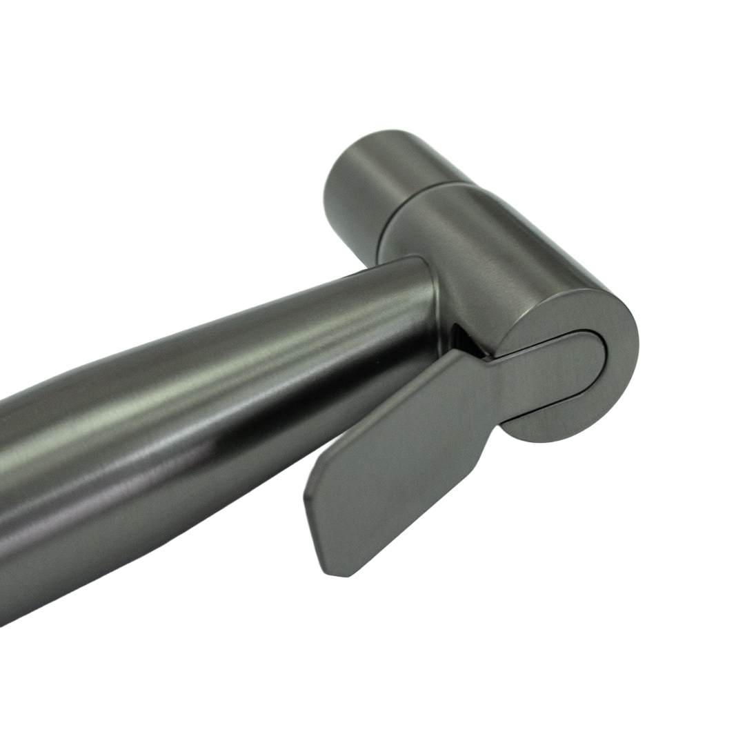 Смеситель с гигиеническим душем ТЕПЛОХОД 202454 Графит