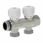 Коллектор регулирующий Valogin VG-901101, 3/4", на 2 выхода, 3/4" ЕК
