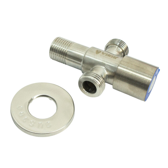 Кран трехпроходной ViEiR HР/НР/НР 1/2"х1/2"х1/2" VER68
