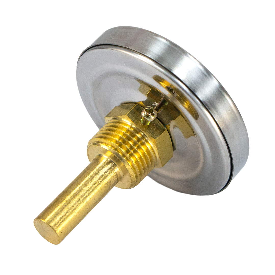 Термометр погружной ViEiR d63мм, гильза 50мм, 1/2" 0-120°С YL18
