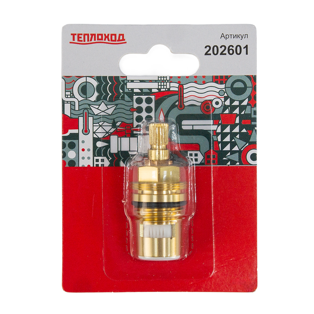Кран-букса ТЕПЛОХОД 1/2" 8х20 180° керамика